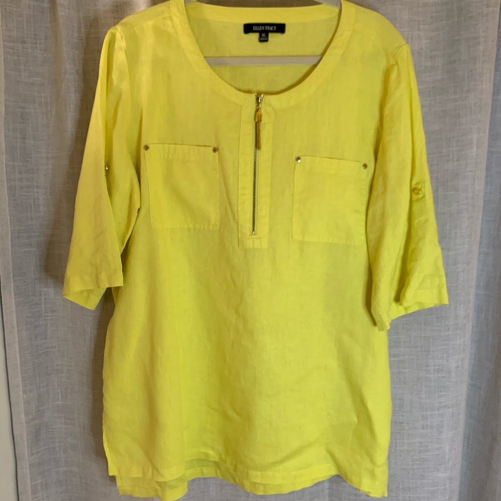 Ellen Tracy Linen Shirt